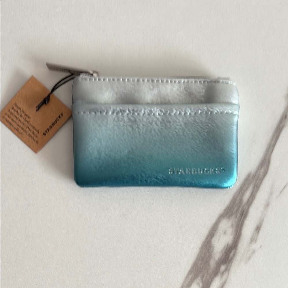 Starbucks Blue and Silver Card Holder - Picture 3 of 4